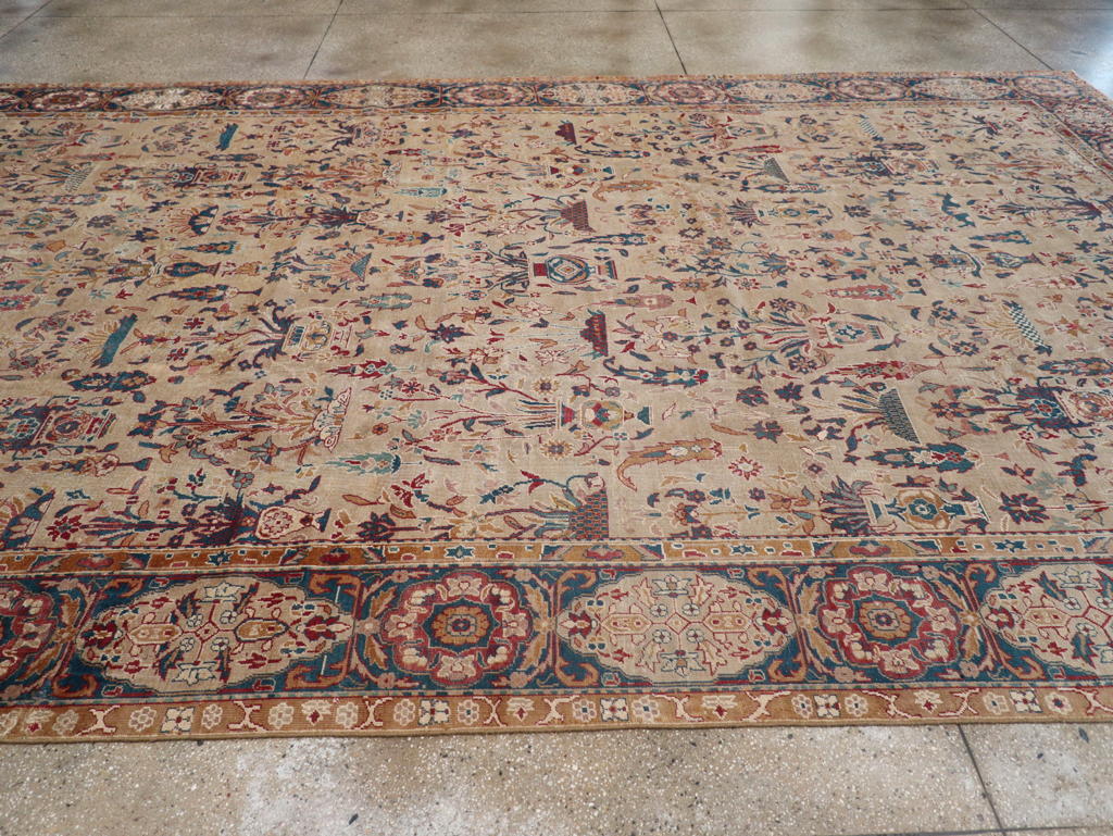 Antique Indian Lahore Carpet, No.9953 - Staging