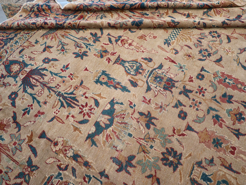 Antique Indian Lahore Carpet, No.9953 - Staging