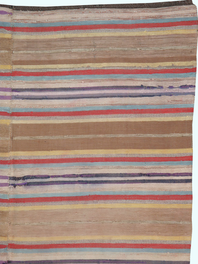 Antique American Rag Rug, No.9955 - Staging
