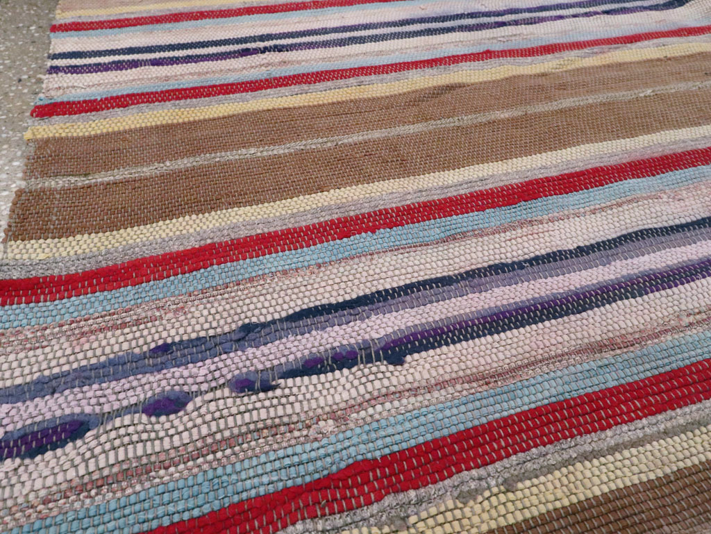 Antique American Rag Rug, No.9955 - Staging