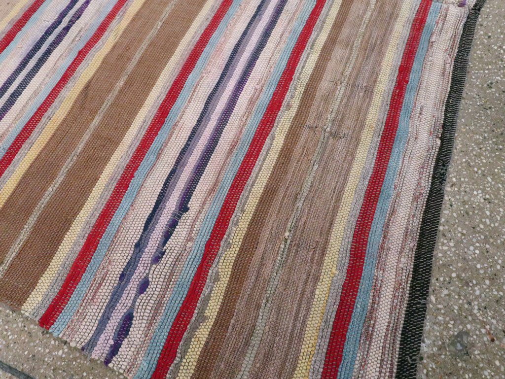 Antique American Rag Rug, No.9955 - Staging