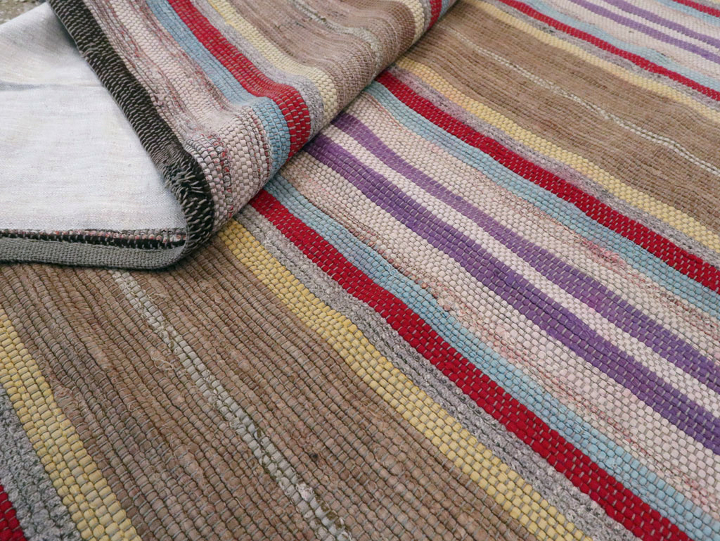 Antique American Rag Rug, No.9955 - Staging