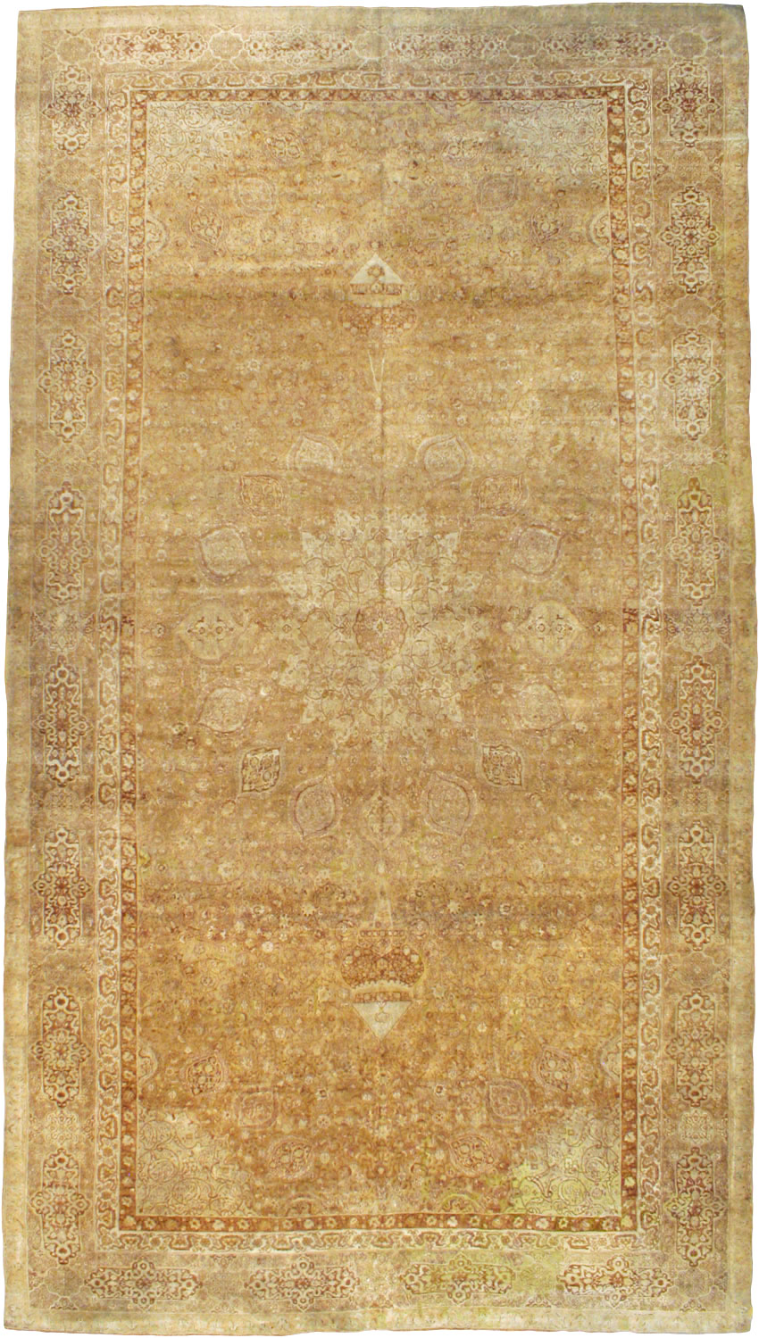 Antique Indian Agra Carpet, No.9965 - Staging