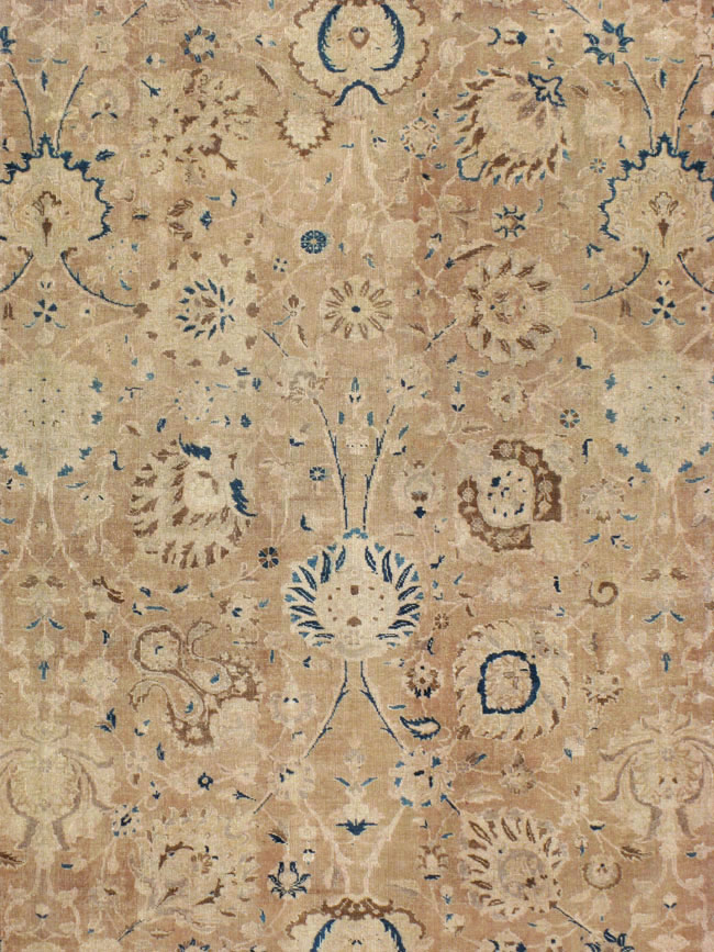 Antique Persian Tabriz Carpet, No.9985 - Staging