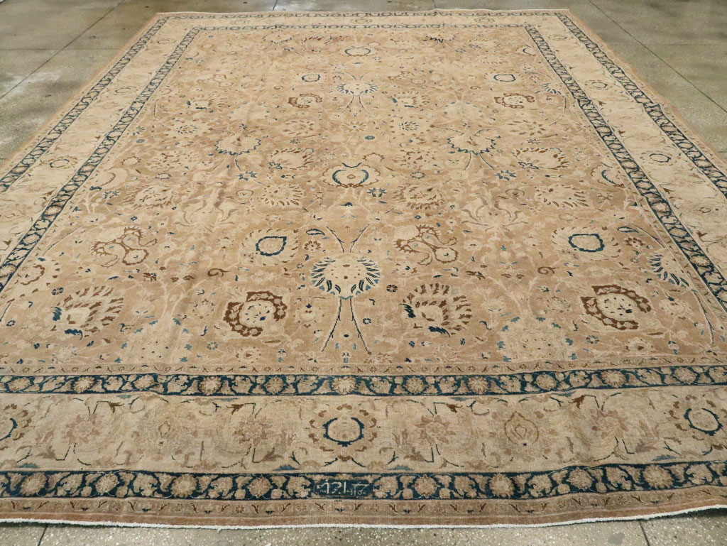 Antique Persian Tabriz Carpet, No.9985 - Staging