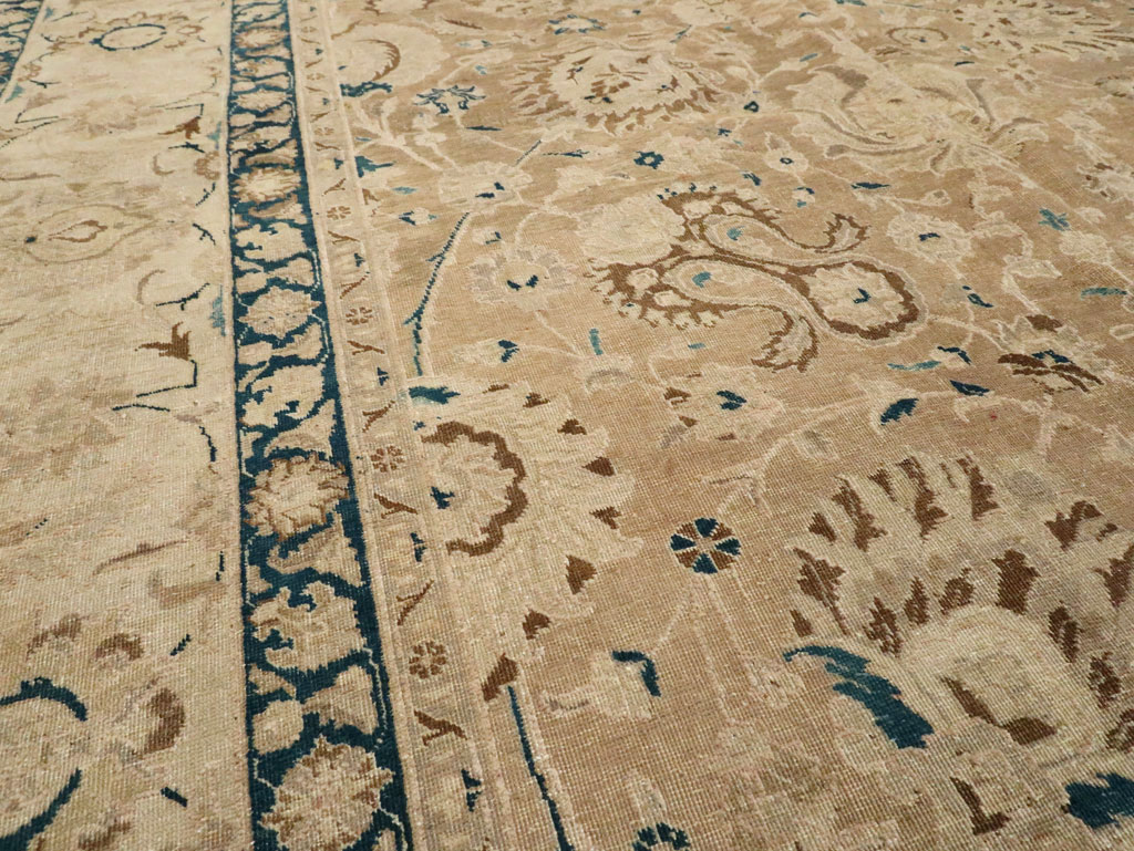 Antique Persian Tabriz Carpet, No.9985 - Staging