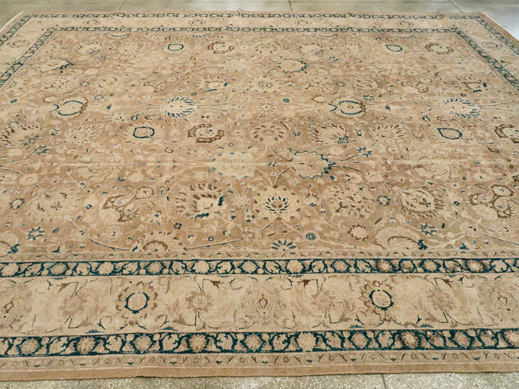 Antique Persian Tabriz Carpet, No.9985 - Staging