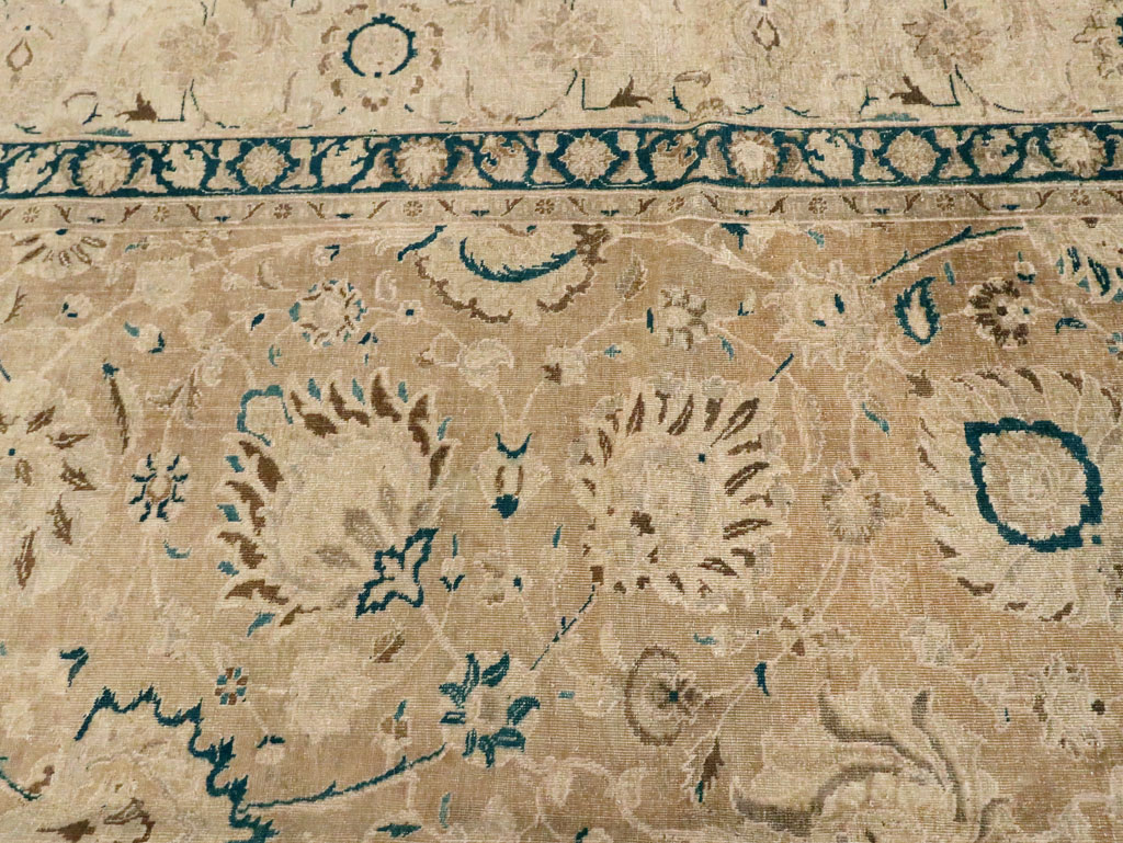 Antique Persian Tabriz Carpet, No.9985 - Staging