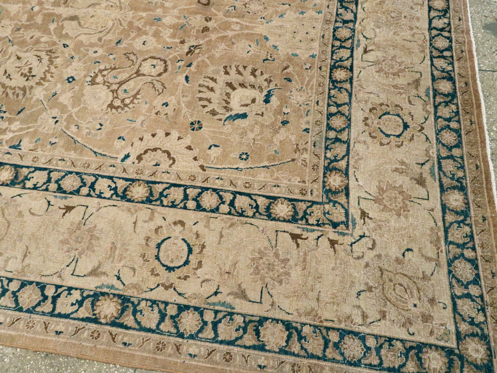 Antique Persian Tabriz Carpet, No.9985 - Staging