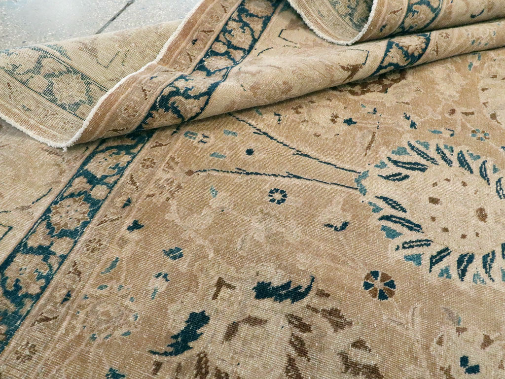 Antique Persian Tabriz Carpet, No.9985 - Staging